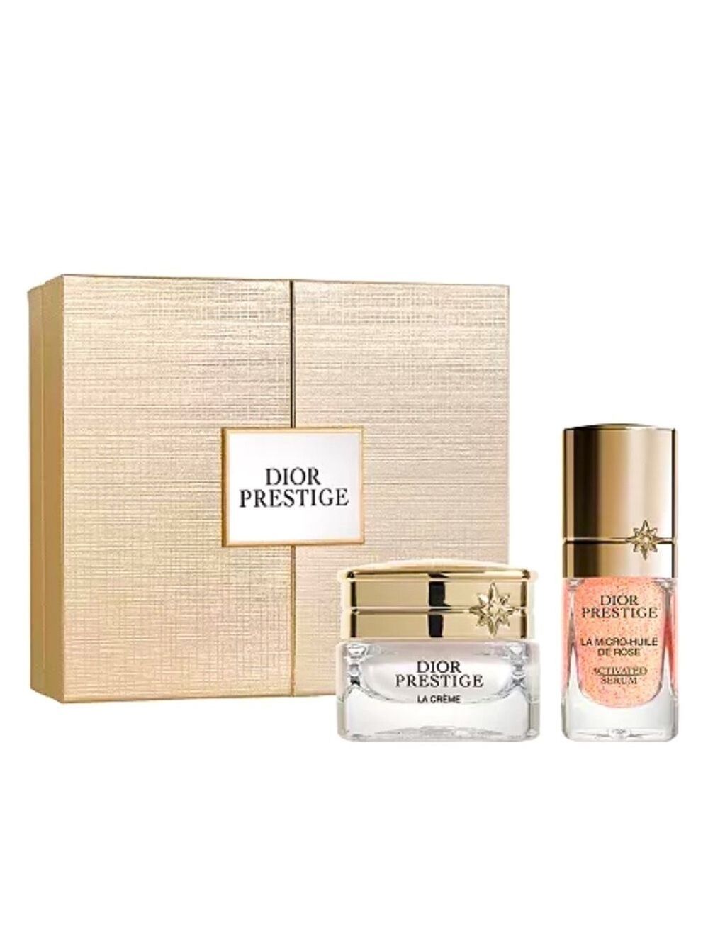 Dior Prestige Micro-Huile de Rose Serum Prestige CrèmeBundle of 2 Miniatures
